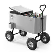 VINGLI 80QT Rolling Patio Cooler Wagon Portable Ice Chest