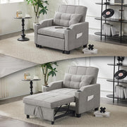 VINGLI SF102 3-in-1 Convertible Sleeper Chair with Adjustable Foot