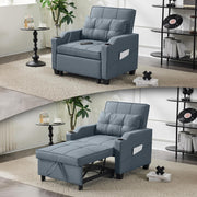 VINGLI SF102 3-in-1 Convertible Sleeper Chair with Adjustable Foot