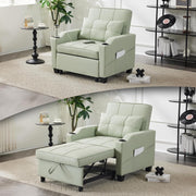 VINGLI SF102 3-in-1 Convertible Sleeper Chair with Adjustable Foot