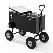 VINGLI 80QT Rolling Patio Cooler Wagon Portable Ice Chest