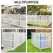 VINGLI Vinyl Fence Panels Panel 2 Pack Pool Fence