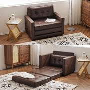 VINGLI 84" Fabric Loveseat Sleeper Sofa