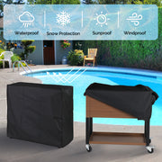 VINGLI 80 Quart Patio Cooler Wagon Rolling Ice Chest