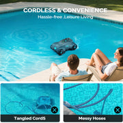 VINGLI Cordless Swimming Pool Vacuum Automatic Robotic Pool Cleaner