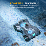 VINGLI Cordless Swimming Pool Vacuum Automatic Robotic Pool Cleaner