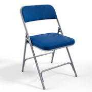 VINGLI Metal Folding Chairs with Cushioned Seat 350Ibs Upholstered Event Chairs