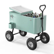 VINGLI 80QT Rolling Patio Cooler Wagon Portable Ice Chest