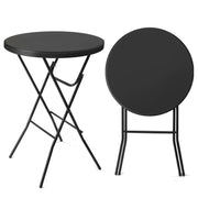 VINGLI 32” Round Folding Table Plastic High Top Table