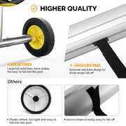 VINGLI 14FT Pool Cover Reel Set Aluminum Solar Cover Blanket Reel