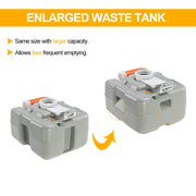 VINGLI Portable Camping Toilet w/Capacity Tank