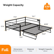 VINGLI Daybed with Pop up Trundle