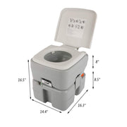 VINGLI Portable Camping Toilet w/Capacity Tank