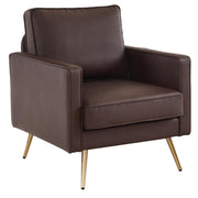 VINGLI Accent Chair with Metal Legs