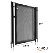 VINGLI Pool Fence Gate 4Ft x 2.5Ft Swimming Pool Fence in Ground Pool Safety Fencing
