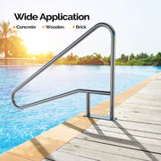 Vingli Stainless Steel Pool Ladder Handrail – Non-Slip Grip