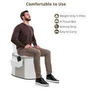 VINGLI Portable Toilet with 5 Gallon Inner Bucket