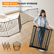 VINGLI Baby Gate Safety Pet Gate Fireplace Fence Playpen