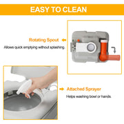 VINGLI Portable Camping Toilet w/Capacity Tank