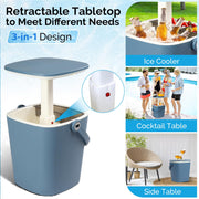 VINGLI 4 Patio Ice Cool Bar Gallon Outdoor Cooler Table