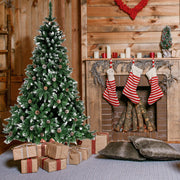 VINGLI 6/7/7.5 FT Pvc Christmas Tree Artificial Christmas Pine Tree with Sturdy Metal Legs For Xmas Decoration