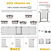 VINGLI Baby Gate Safety Pet Gate Fireplace Fence Playpen