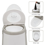 VINGLI Portable Toilet with 5 Gallon Inner Bucket