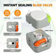 VINGLI Portable Camping Toilet w/Capacity Tank