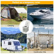VINGLI Portable Camping Toilet w/Capacity Tank