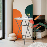 VINGLI 32” Round Folding Table Plastic High Top Table