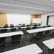 VINGLI 6ft Narrow Folding Table Portable Plastic Rectangle Foldable Table