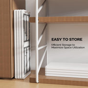 VINGLI 6ft Narrow Folding Table Portable Plastic Rectangle Foldable Table