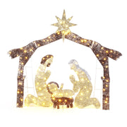 VINGLI Large Outdoor Nativity Scene Christmas Decorations White/Colorful