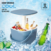 VINGLI 4 Patio Ice Cool Bar Gallon Outdoor Cooler Table