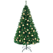 VINGLI 5/5.5/6/7/7.5/8 Ft Tall Christmas Tree With Metal Stand for Xmas Decoration Green/White/Pink/Black