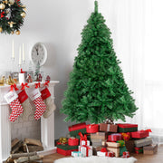 VINGLI 5/5.5/6/7/7.5/8 Ft Tall Christmas Tree With Metal Stand for Xmas Decoration Green/White/Pink/Black