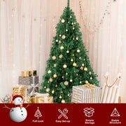 VINGLI 5/5.5/6/7/7.5/8 Ft Tall Christmas Tree With Metal Stand for Xmas Decoration Green/White/Pink/Black