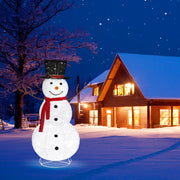 VINGLI 3/4/5/6 FT Lighted Christmas Snowman with LED Lights Ground Stakes