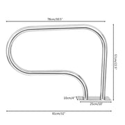 Vingli Stainless Steel Pool Ladder Handrail – Non-Slip Grip