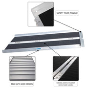 OMECAL 4/6/8/10 FT Wheelchair Ramp Threshold Portable Ramps