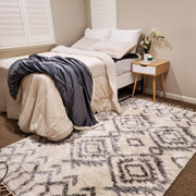 VINGLI Wood Nightstand Nature End Side Table with Drawer