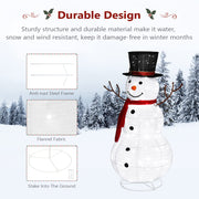 VINGLI 3/4/5/6 FT Lighted Christmas Snowman with LED Lights Ground Stakes