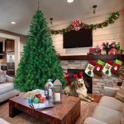 VINGLI 5/5.5/6/7/7.5/8 Ft Tall Christmas Tree With Metal Stand for Xmas Decoration Green/White/Pink/Black