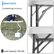 VINGLI Outdoor Folding Fish Cleaning Table with Sink