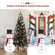 VINGLI 3/4/5/6 FT Lighted Christmas Snowman with LED Lights Ground Stakes