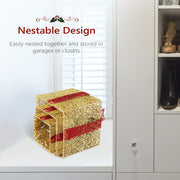 VINGLI 3/4/5 PCS Christmas Lighted Gift Boxes Set with Plug