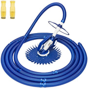 VINGLI Pool Vacuum Cleaner Automatic Suction Sweeper Swimming Pool Climb Wall Cleaner With Hose Set Blue