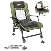 VINGLI Heavy Duty Fishing Chair with Footrest 440Ibs Camping Chairs