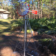 VINGLI 8FT Ornamental Windmill Metal Backyard Garden Decoration Weather Vane