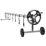 VINGLI 18 Ft Solar Pool Cover Reel Set Aluminum